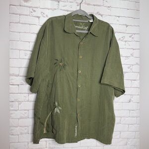 Bamboo Cay Tropical Button-Down Shirt‎ | Island Resort Aesthetic / Mens Size XXL